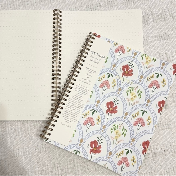 Office Nwt Floral Notebookdotted Poshmark